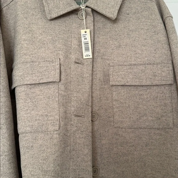 NWT Max Studio Tan Shacket - Picture 4 of 5